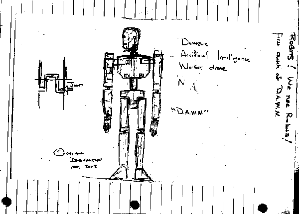 Concept art for DAWN. Copyright 2007. David A. Hamilton