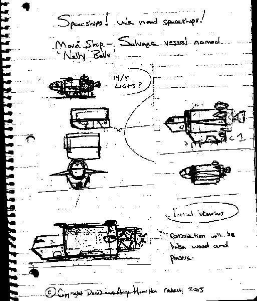 Concept art for Nellybelle. Copyright 2007. David A. Hamilton